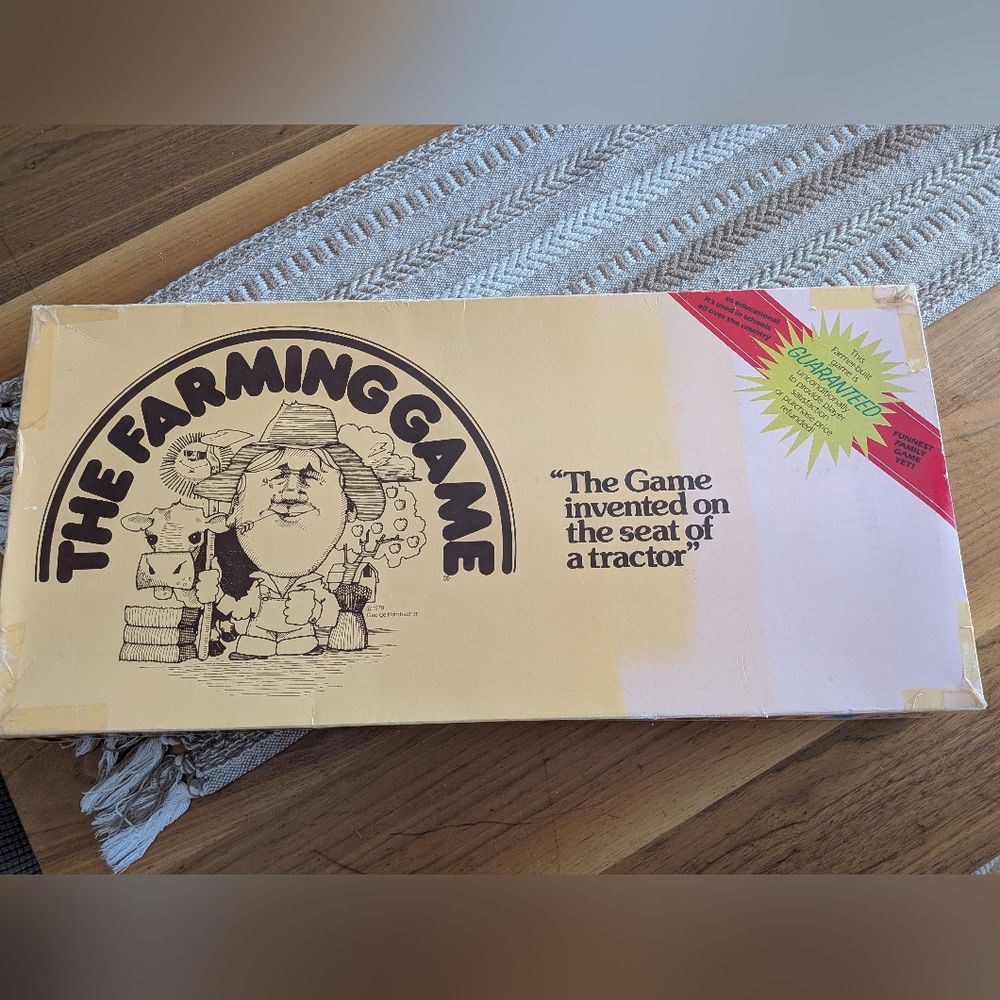 Vintage Farming Game Board Game